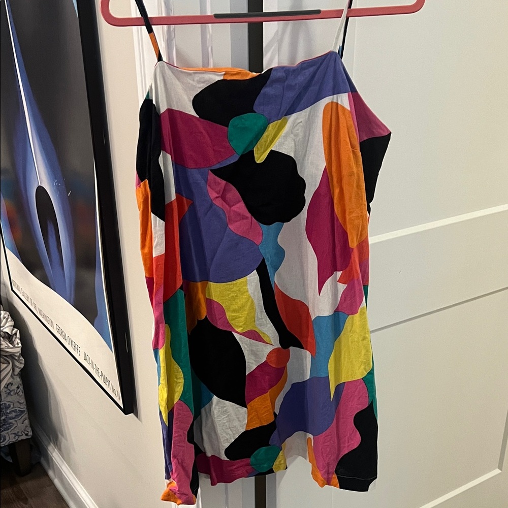 Bright Multicolor Abstract Print Cami Top - Women